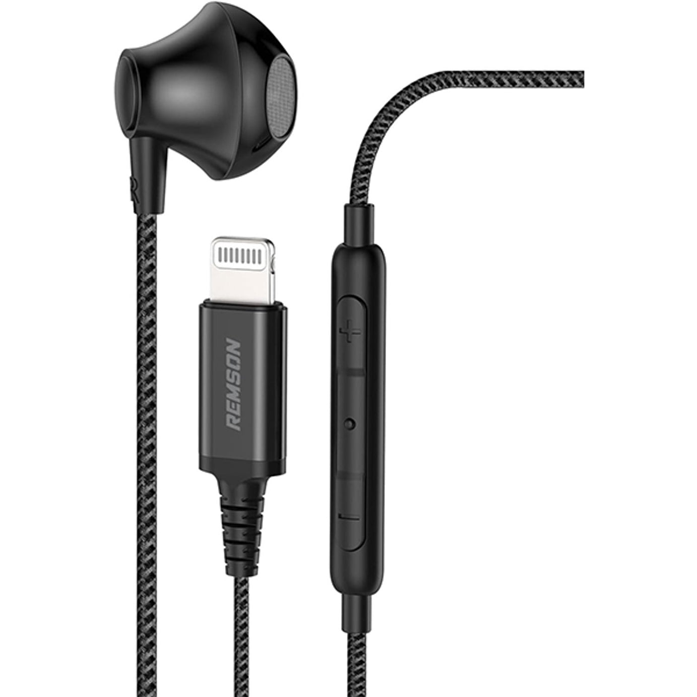 WIRED MONO EARPHONE WITH LIGHTNING CONNECTOR BLACK | RM-HF16