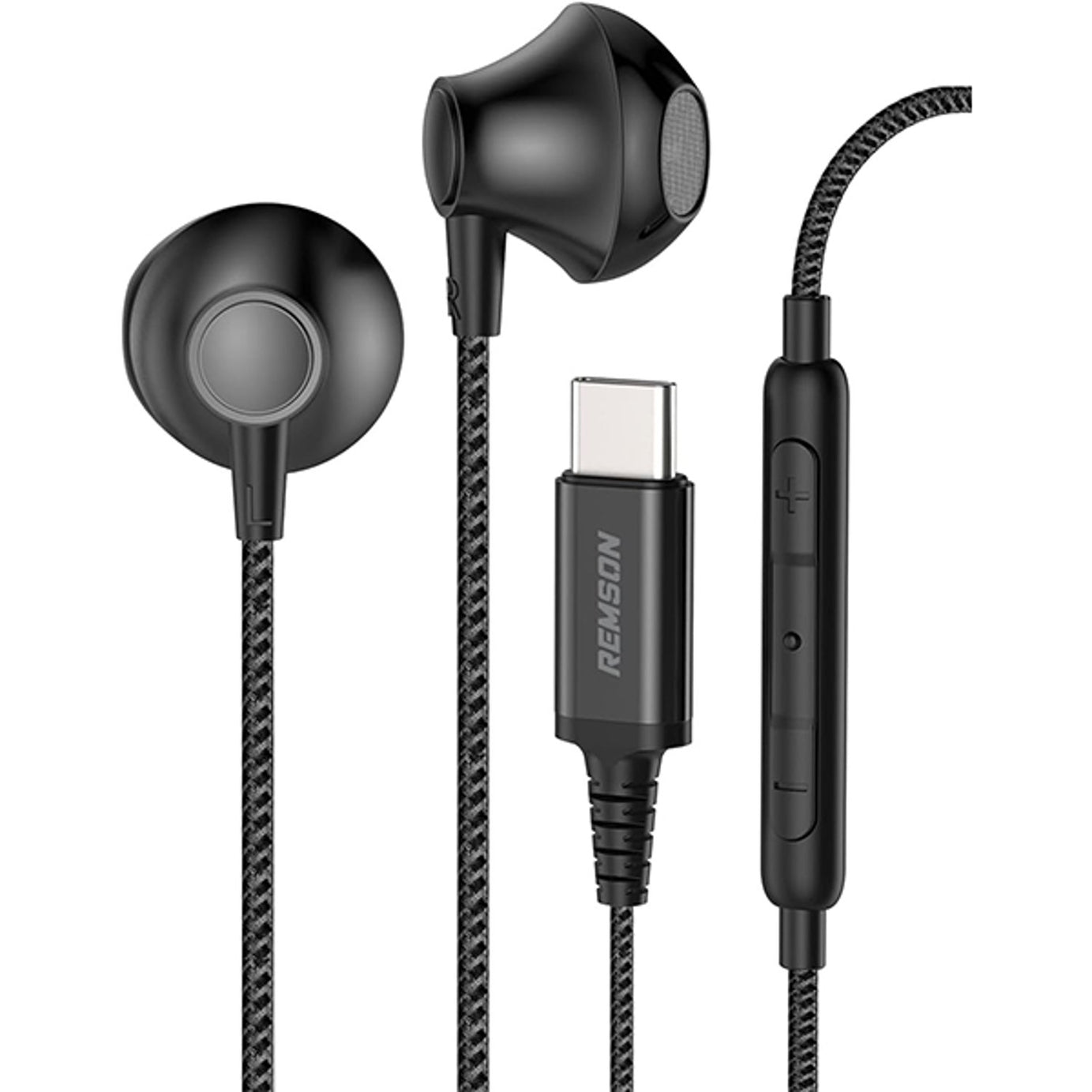 WIRED STEREO EARPHONE WITH TYPE-C CONNECTOR BLACK | RM-HF18
