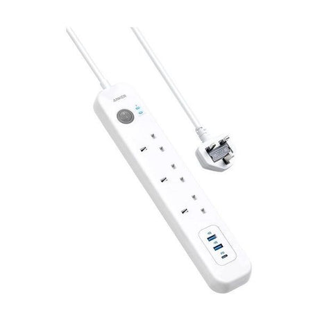 Anker PowerExtend Power Outlet | 3 Way Extension Strip | A9136K21 | White Color