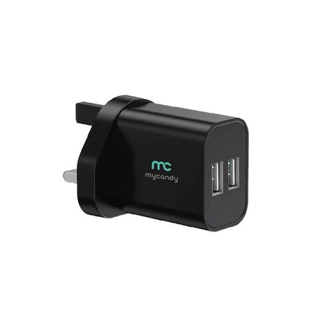 MyCandy Travel Charger With Dual Port 3.4A Black