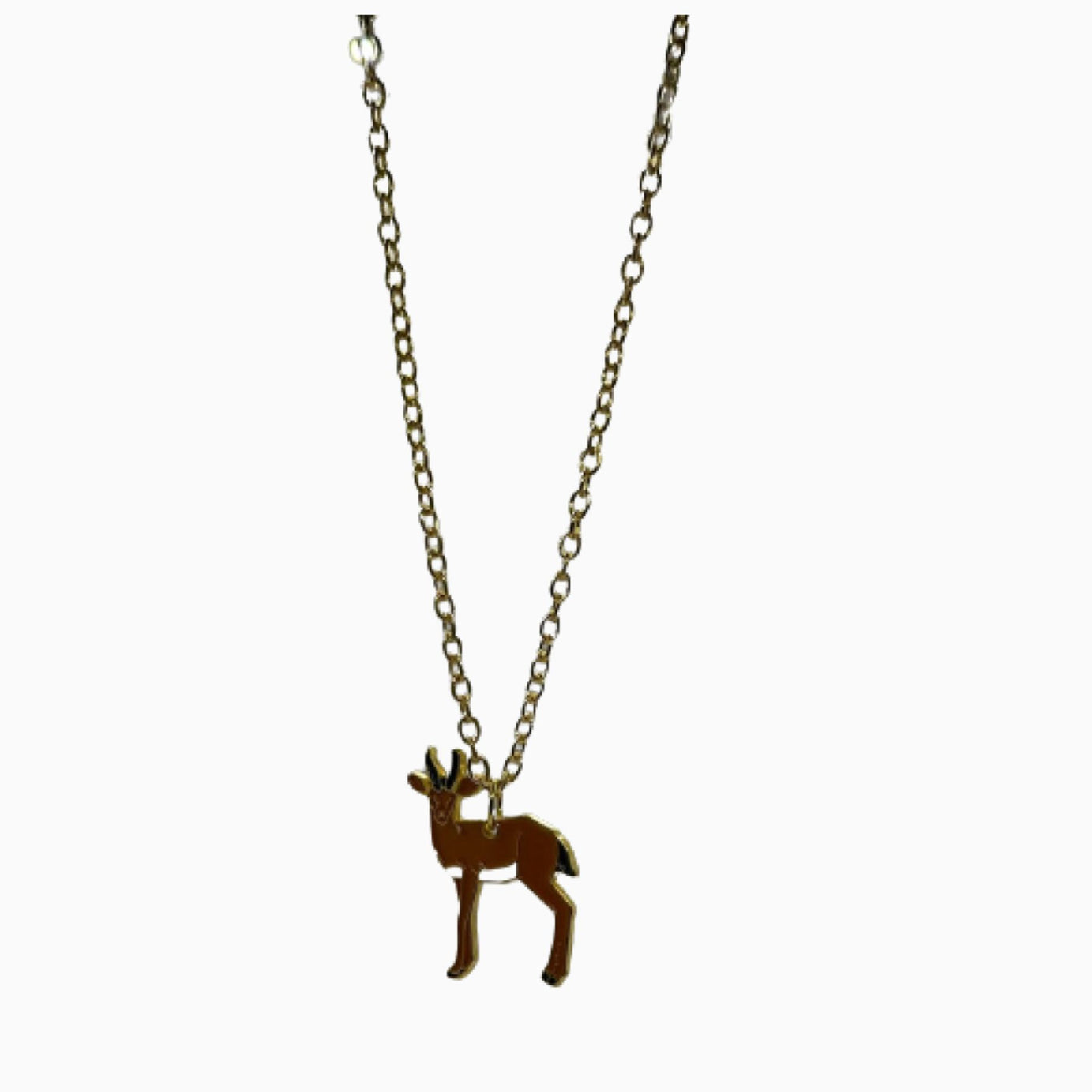 Deer Light Gold Necklace