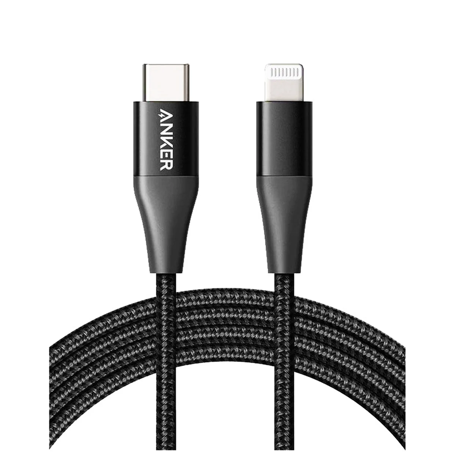أنكر باور لاين + II USB-C إلى كابل شحن A8653H11 أسود 1.8 متر - A8653H11