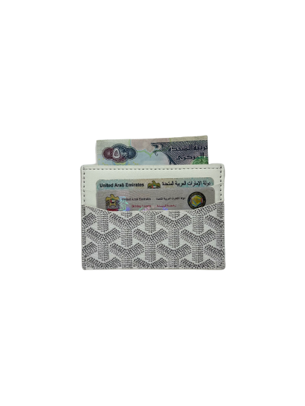 Card holder with white pattern
