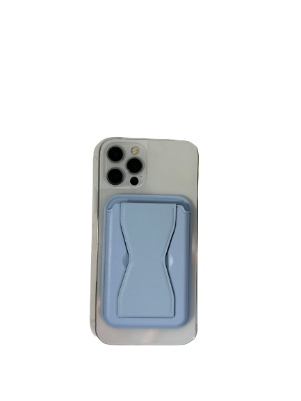 Phone wallet + grip Sierra blue color sticker